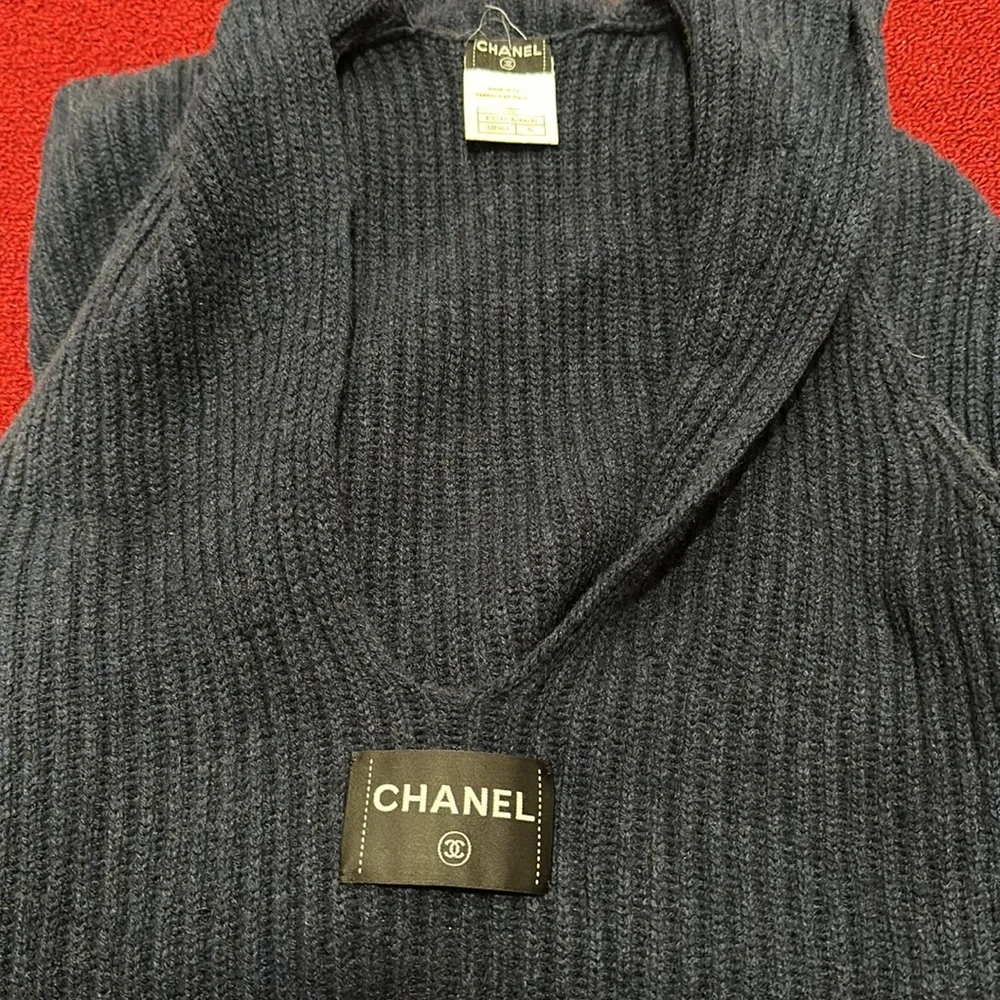 Chanel Vintage 2008 Sweater Dress Bow tie 36 - Picture 10 of 10